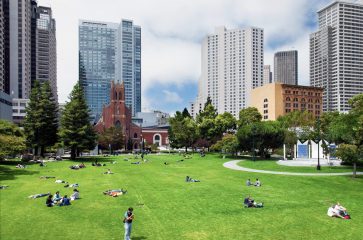 Yerba Buena Gardens park in San Francisco